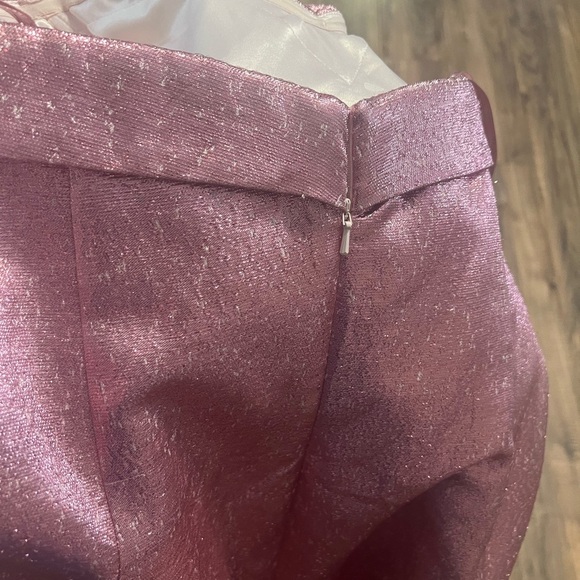 Mac Duggal 67230 Fabulouss Strapless Metallic Pink Strapless Mermaid Gown 18W - Picture 3 of 10